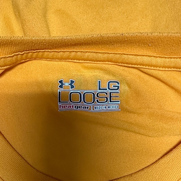 Under Armour Men's Bright Orange Tee - Picture 2 of 2